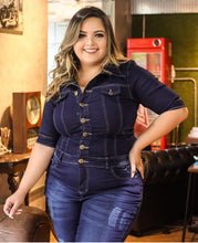 Carregar imagem no visualizador da galeria, Macacão Jeans Vitória