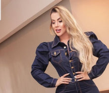 Carregar imagem no visualizador da galeria, Macacão Jeans Denisléia