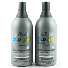 Carregar imagem no visualizador da galeria, Salvatore Progressiva Kit Profissional Blue Gold Premium - Passo "1" e "2" 2000 ml