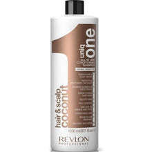 Carregar imagem no visualizador da galeria, Revlon UniqOne All in One Coconut Hair & Scalp Conditioning Shampoo Professional 1000 ml
