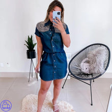 Carregar imagem no visualizador da galeria, Chemise Jeans Bordada