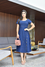 Carregar imagem no visualizador da galeria, Vestido Jeans Poá Clô