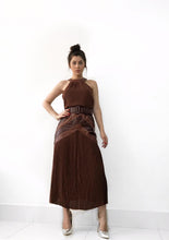 Carregar imagem no visualizador da galeria, Vestido crepe+couro Alanis