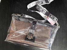Carregar imagem no visualizador da galeria, Bolsa Média Transparente Glitter