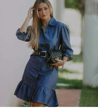 Carregar imagem no visualizador da galeria, Vestido Jeans Marluce