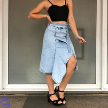 Carregar imagem no visualizador da galeria, Saia Jeans Estilo