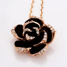 Carregar imagem no visualizador da galeria, Colar e Brincos Black Rose # 82606.8090