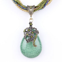 Carregar imagem no visualizador da galeria, Colar Blue Natural Stone # XL649.7595