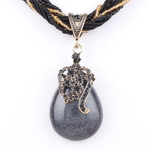 Carregar imagem no visualizador da galeria, Colar Blue Natural Stone # XL649.7595