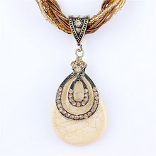 Carregar imagem no visualizador da galeria, Colar Blue Natural Stone # XL649.7595