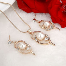 Carregar imagem no visualizador da galeria, Colar e Brincos Bridge Crystal Gold  Silver # IO21.8090