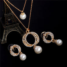 Carregar imagem no visualizador da galeria, Colar e Brincos Bridge Crystal Gold  Silver # IO21.8090