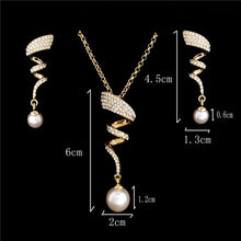 Carregar imagem no visualizador da galeria, Colar e Brincos Bridge Crystal Gold  Silver # IO21.8090
