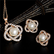 Carregar imagem no visualizador da galeria, Colar e Brincos Bridge Crystal Gold  Silver # IO21.8090