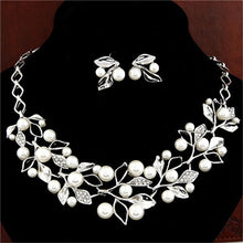 Carregar imagem no visualizador da galeria, Colar e Brincos Bridge Crystal Gold  Silver # IO21.8090