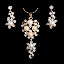 Carregar imagem no visualizador da galeria, Colar e Brincos Bridge Crystal Gold  Silver # IO21.8090