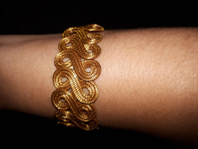 Bracelete imensidão capim dourado