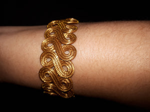Bracelete imensidão capim dourado