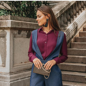 Salopete Jeans em Calça