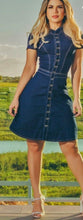 Carregar imagem no visualizador da galeria, Vestido Jeans Kátia