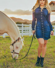 Carregar imagem no visualizador da galeria, Vestido Jeans Manga Longa Sarah