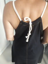 Carregar imagem no visualizador da galeria, Vestido em linho preto