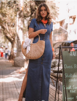 Vestido Jeans Longo Plenitude
