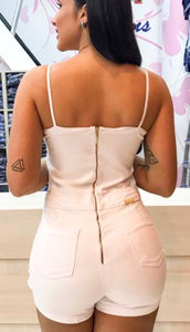 Macaquinho Shorts-Saia White