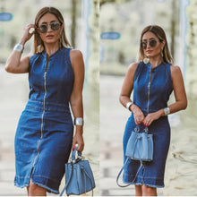 Carregar imagem no visualizador da galeria, Vestido Jeans Antônia