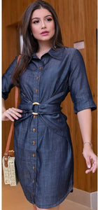 Vestido Fivela Roma