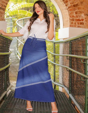Saia jeans Aloha