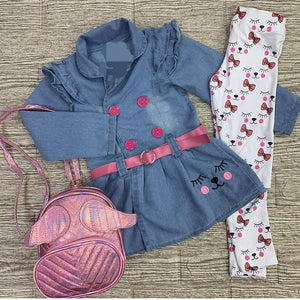 Conjunto infantil gatinho