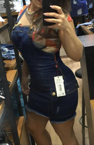 Salopete Jeans Cargo Laura