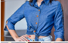 Carregar imagem no visualizador da galeria, Camisa Jeans Darley