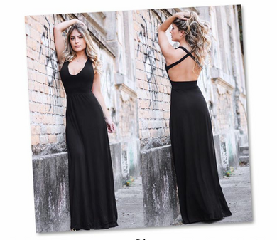 Vestido Longo de Malha Cássia
