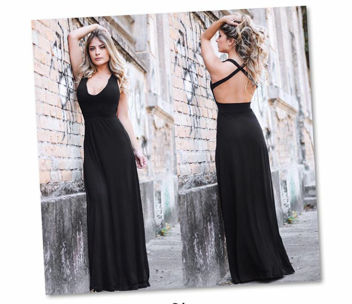 Vestido Longo de Malha Cássia