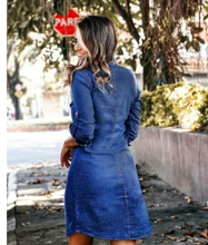 Carregar imagem no visualizador da galeria, vestido jeans simone