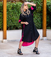 Carregar imagem no visualizador da galeria, Vestido Chemise em Viscose Linho Vera