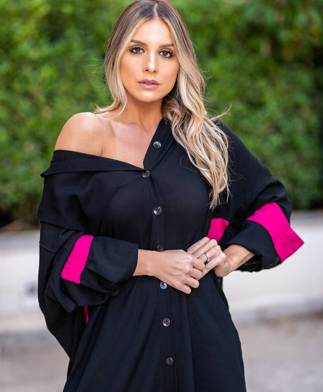 Vestido Chemise em Viscose Linho Vera