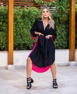 Vestido Chemise em Viscose Linho Vera