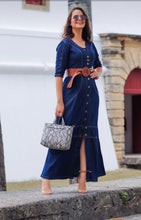 Carregar imagem no visualizador da galeria, Vestido Longo Jeans Marina