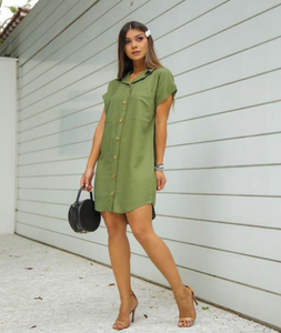 Chemise em Linho Mel