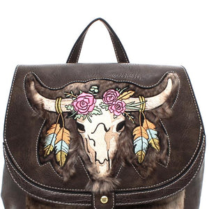 Mochila com Bordado Indígena by Sabrina Sato