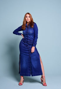 Vestido Jeans Longo Ester