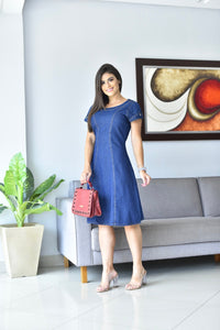 Vestido Jeans Midi Lucimar