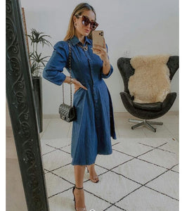 Vestido Jeans Midi Lourdes
