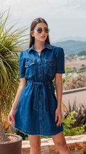 Carregar imagem no visualizador da galeria, Vestido jeans Chemise Liliana