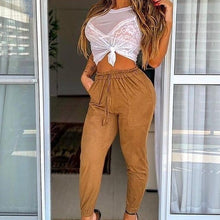 Carregar imagem no visualizador da galeria, Calça Joggers de Suede