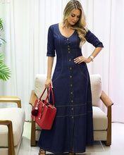 Carregar imagem no visualizador da galeria, Vestido Longo Jeans Marina