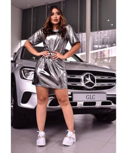 Carregar imagem no visualizador da galeria, Vestido metalizado lamê